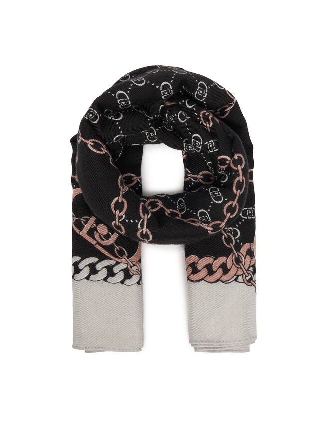 Liu Jo Хустка Liu Jo Ecs Foulard Logo Me 2F5073 T0300 Чорний