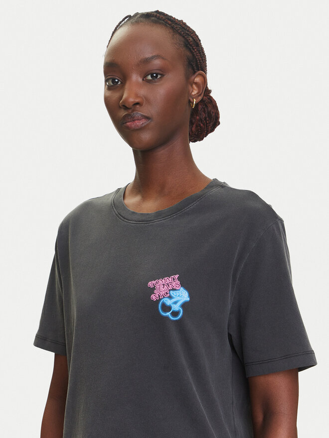 Tommy Jeans Tommy Jeans Футболка Neon DW0DW21358 Сірий Relaxed Fit