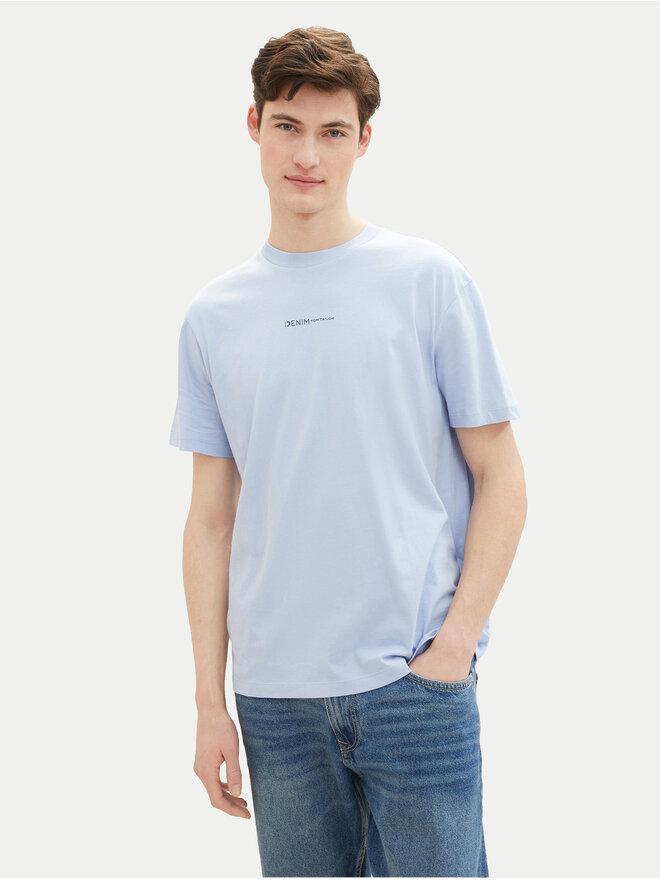 Tom Tailor Denim Tom Tailor Denim Camiseta 1040880 Celeste Relaxed Fit