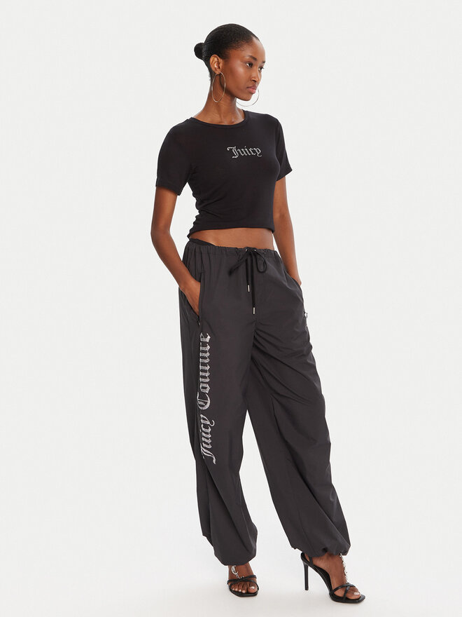 Juicy Couture Juicy Couture Camiseta Sheer JCWCT225301 Negro Slim Fit