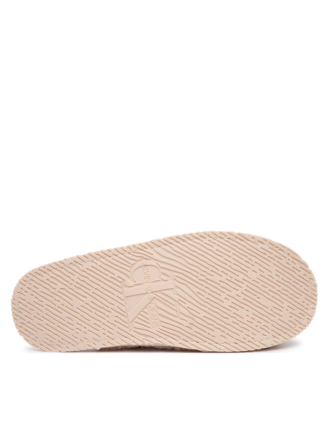 Calvin Klein Hausschuhe Calvin Klein Home Slipper Fur Aop HW0HW03218 Beige