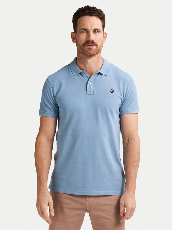 Petrol Industries Petrol Industries Polo M-ROS-POL002 Celeste Regular Fit