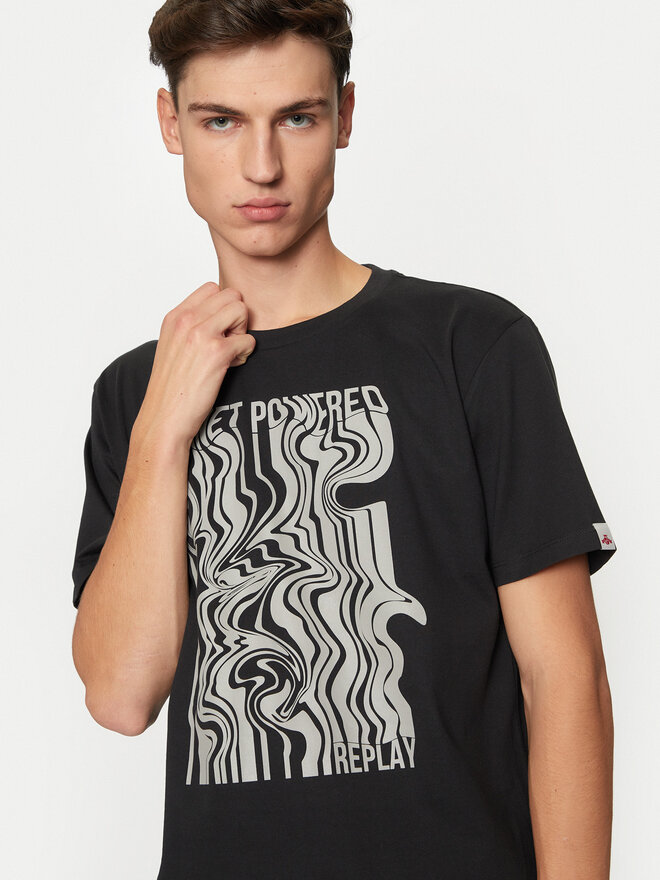 REPLAY REPLAY T-Shirt M6933 .000.23732P Μαύρο Regular Fit