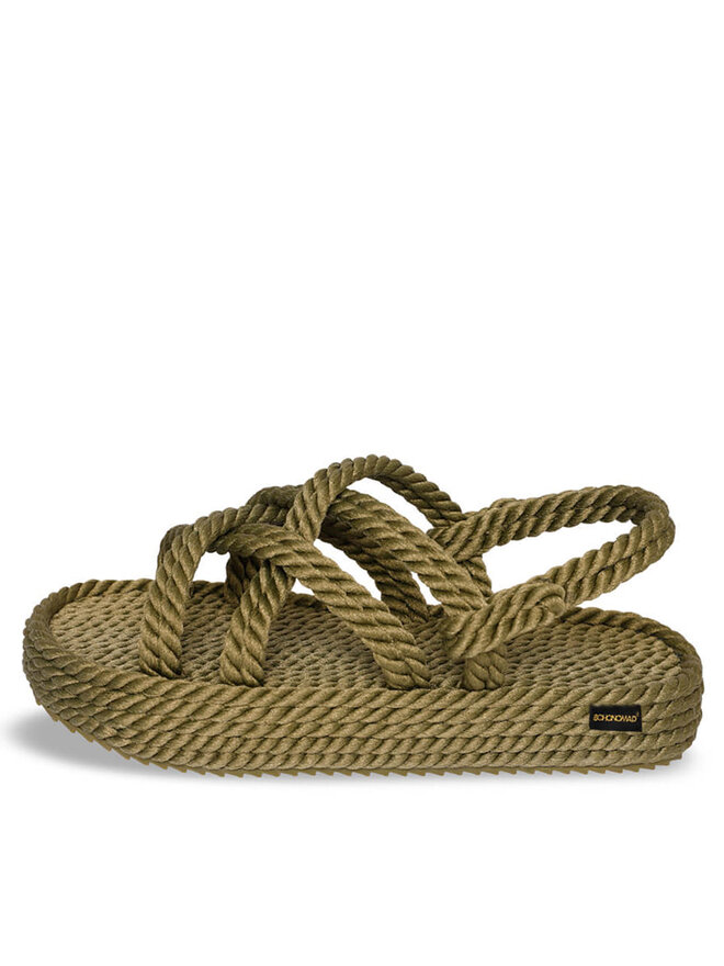 Bohonomad Sandály Bohonomad Bodrum Platform BOD.0011.PRS Khaki