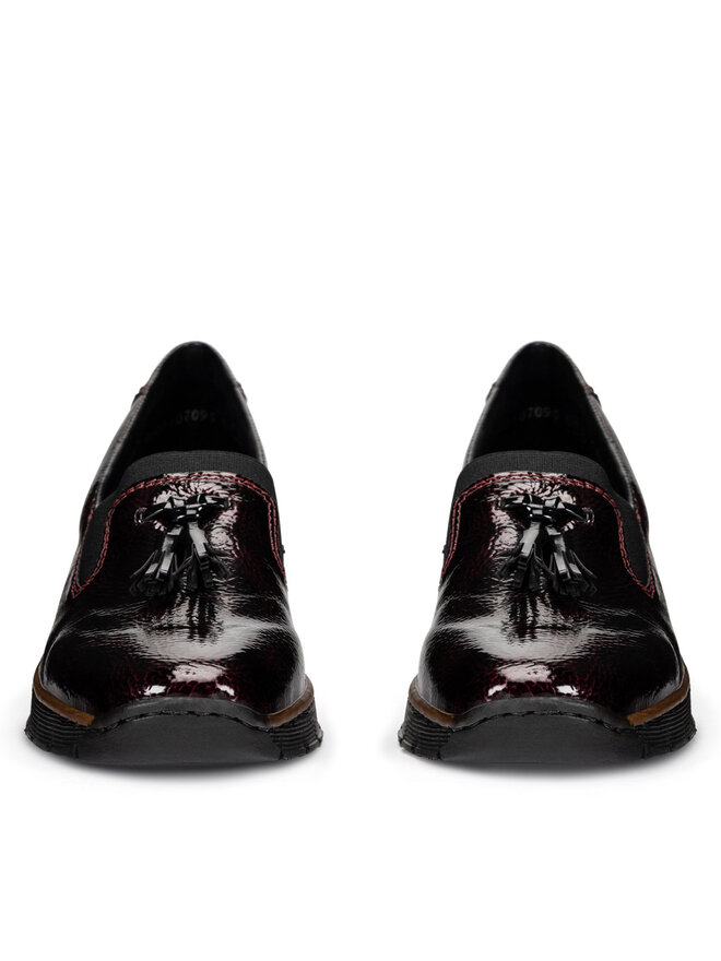 Rieker Nizki čevlji Rieker 53751-35 Bordo rdeča