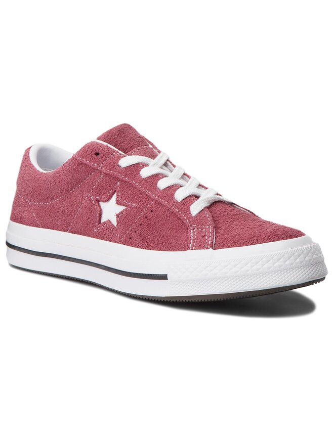 Zapatillas de tenis Converse One Star Ox 158370C Guinda burdeos zapatos.es