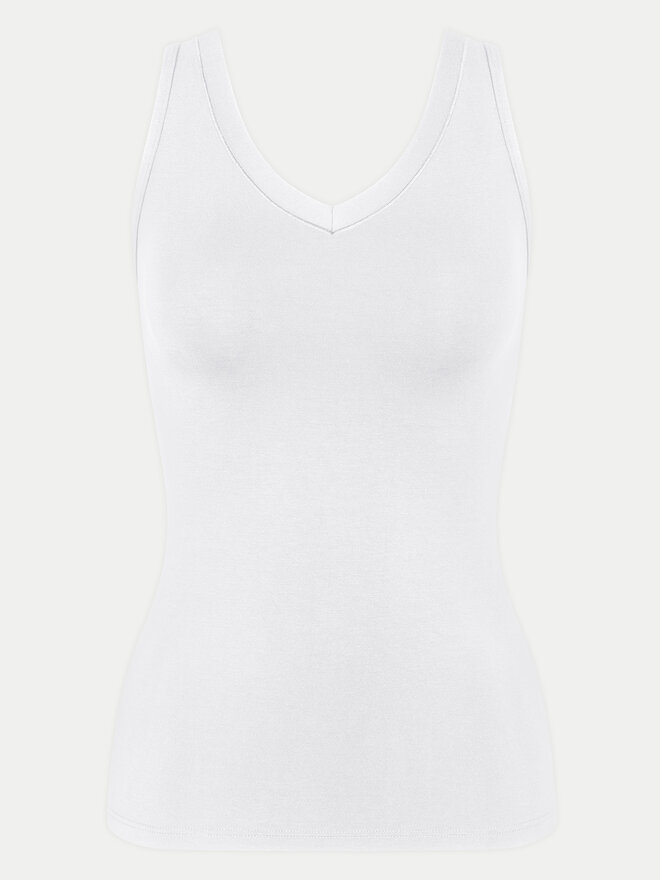 Triumph Triumph Marškinėliai Sense Of Modal 10224796 Balta Slim Fit