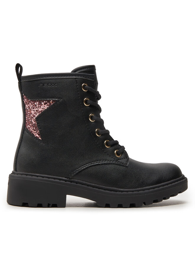 Geox Kozačky Geox Jr Casey J9420G 0BCEW C9B8W M Černá