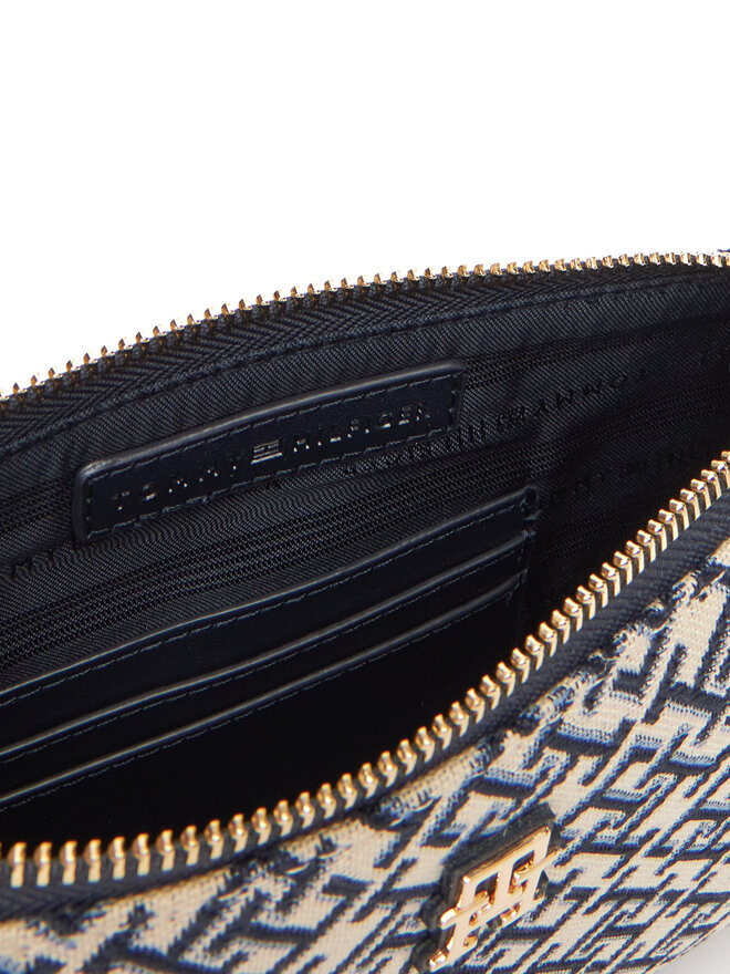 Tommy Hilfiger Kabelka Tommy Hilfiger Th Jacquard Shoulder Pouch AW0AW17828 Tmavomodrá