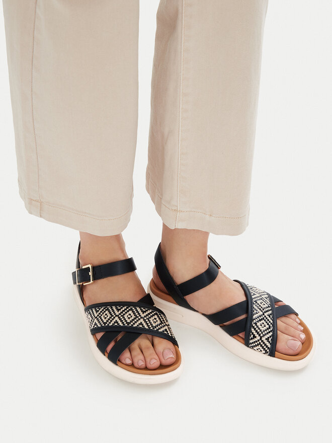 Geox Sandalen Geox D Xand 2S D65PAB 09B11 C9999 Schwarz