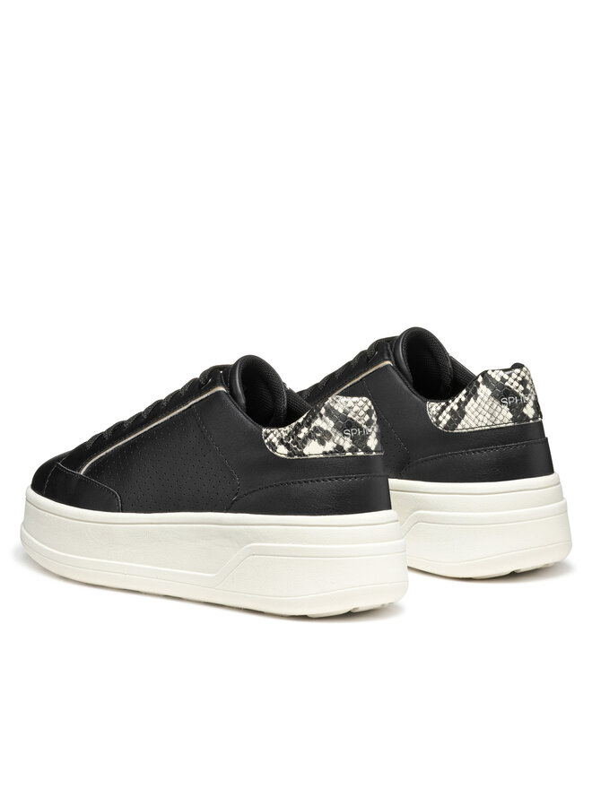 Geox Sneakersy Geox D Spherica Ecub-2 D55WVB 0BCAR C0023 Čierna