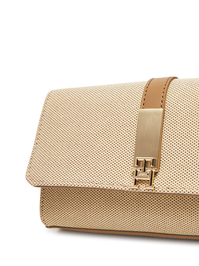 Tommy Hilfiger Torebka Tommy Hilfiger Th Heritage Mini Crossver Canvas AW0AW17621 Beżowy