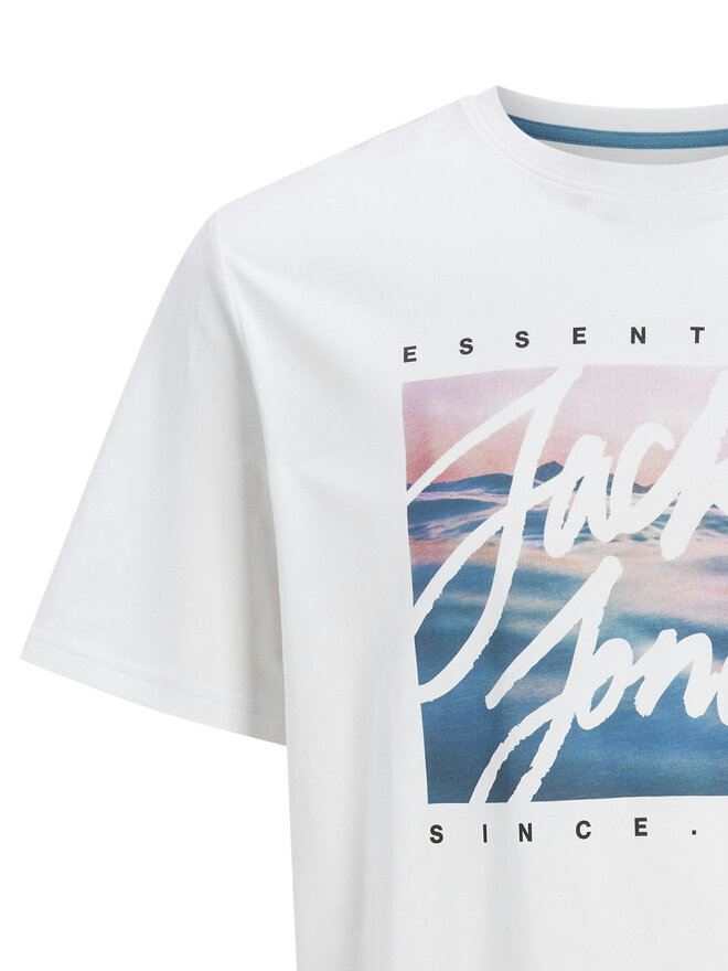 Jack&Jones Jack&Jones Marškinėliai Colton 12268438 Balta Standard Fit