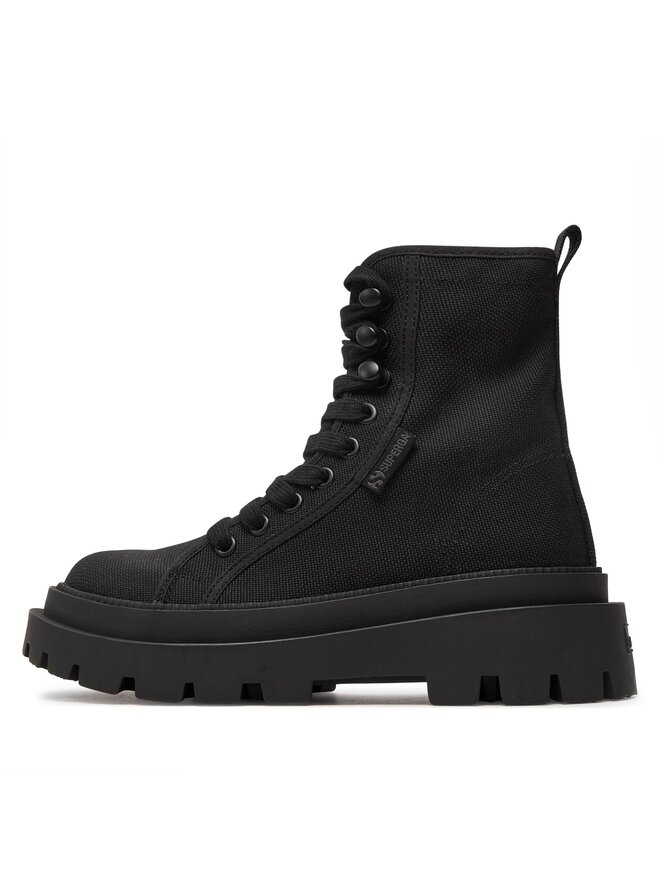 Superga Schnürstiefeletten Superga Alpina Apex High 3051 S1171QW Schwarz