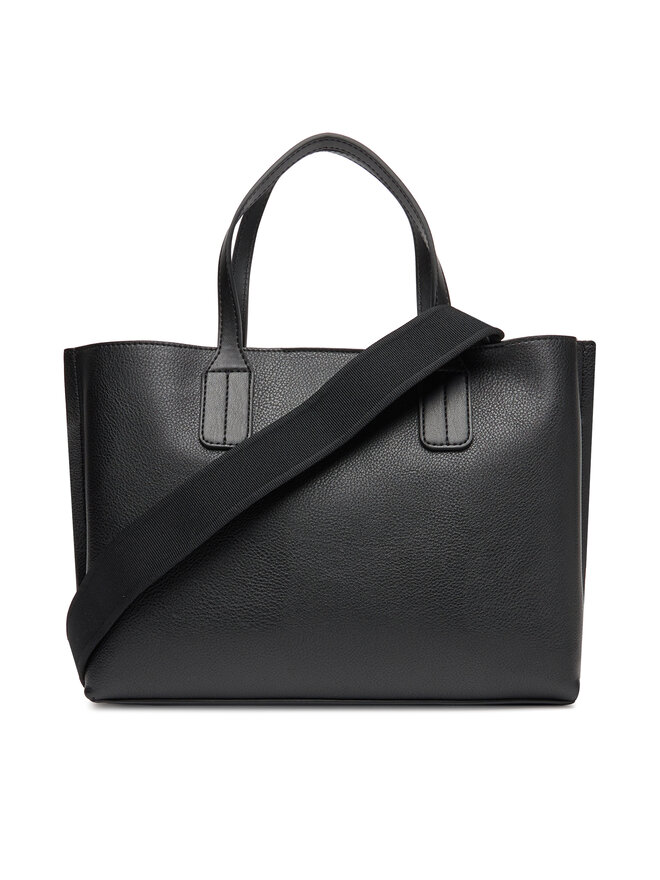 Tommy Hilfiger Handtasche Tommy Hilfiger Th Distinct Mini Tote AW0AW17459 Schwarz
