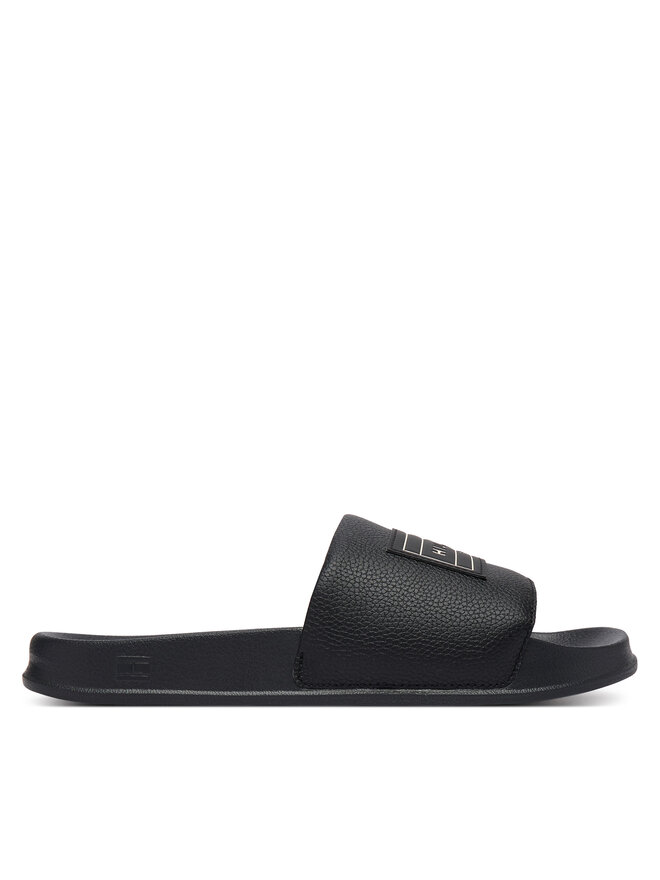 Tommy Hilfiger Pantoletten Tommy Hilfiger Patch Pool Slide FM0FM06008 Schwarz
