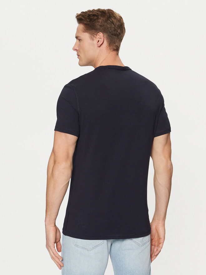 Guess Guess Marškinėliai M5RI14 J1314 Tamsiai mėlyna Slim Fit