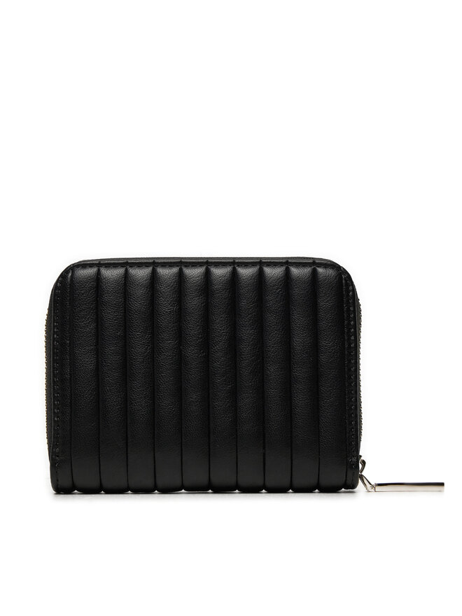 Calvin Klein Malá dámská peněženka Calvin Klein Mini Line Quilt Md Zip Around K60K613064 Černá