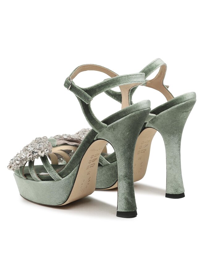 Custommade Sandale Custommade Arlina Crystal Bow 999620047 Verde