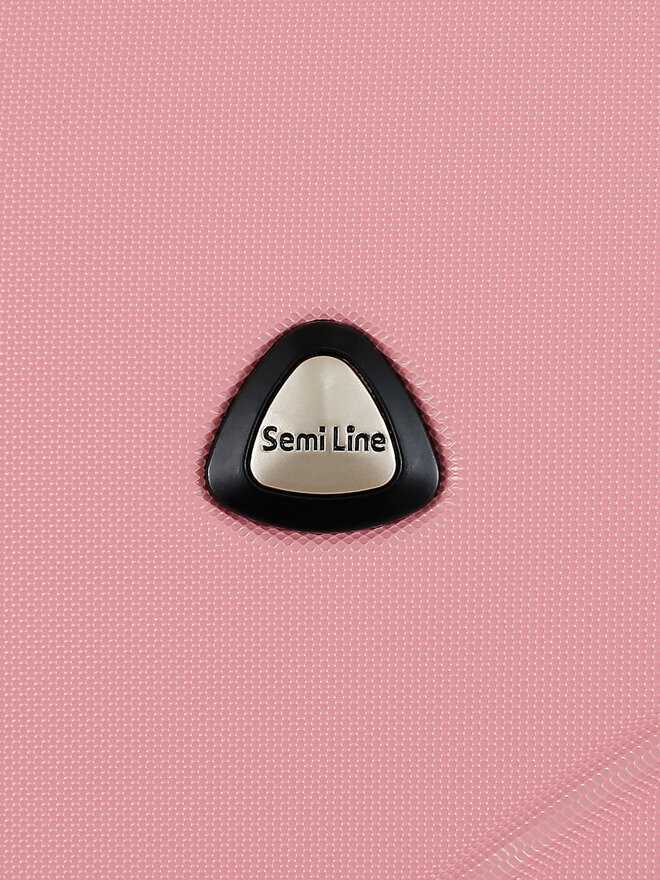 Semi Line Μεσαία Βαλίτσα Semi Line T5920-2 Ροζ