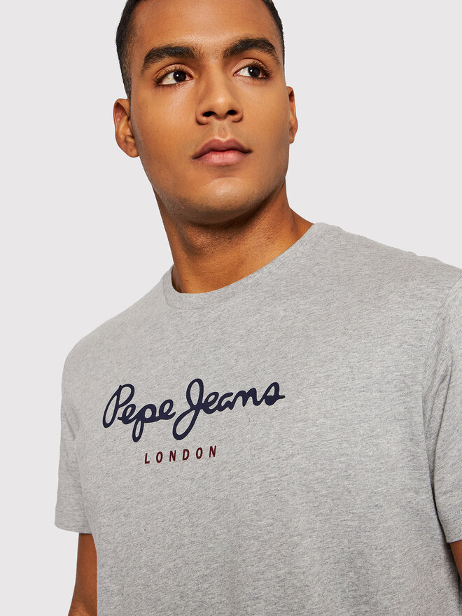 Pepe Jeans Pepe Jeans T-Shirt Eggo PM508208 Grau Regular Fit