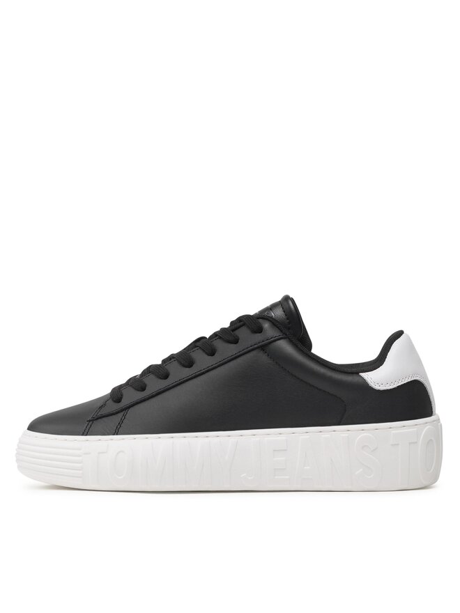 Tommy Jeans Tenisice Tommy Jeans Leather Outsole EM0EM01159 Crna