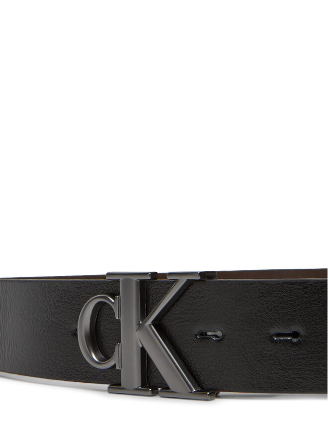 Calvin Klein Jeans Чоловічий ремінь Calvin Klein Jeans Monogram Plaque Buckle 35Mm Adj/Rev LV04G7026G Чорний