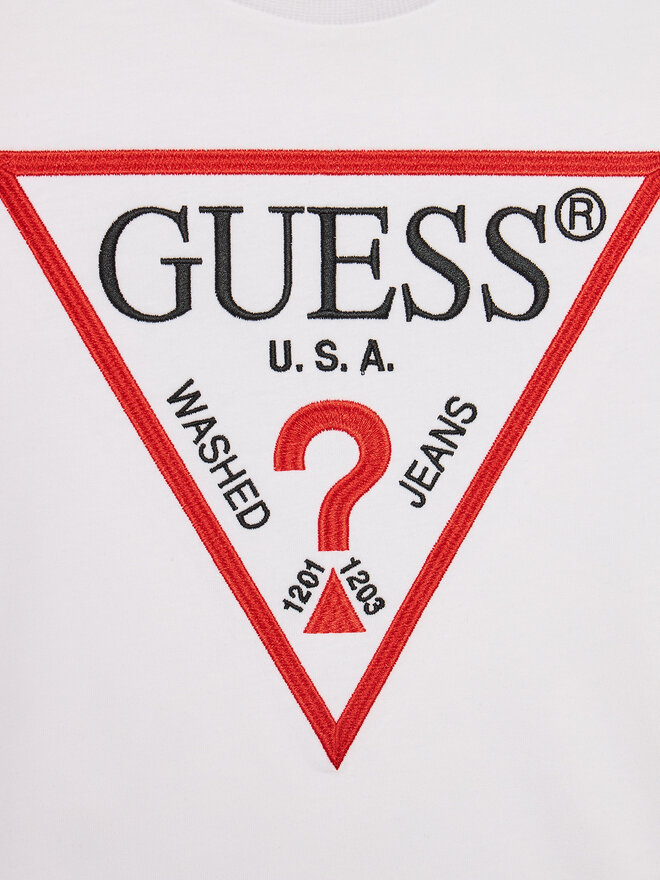 Guess Guess Marškinėliai L3BI41 K8HM4 Balta Regular Fit