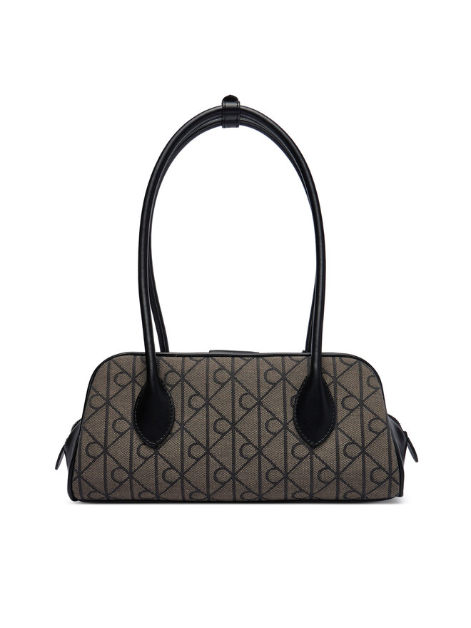 Calvin Klein Handtasche Calvin Klein Emblem Trio Jacquard LV04F3744G Grau