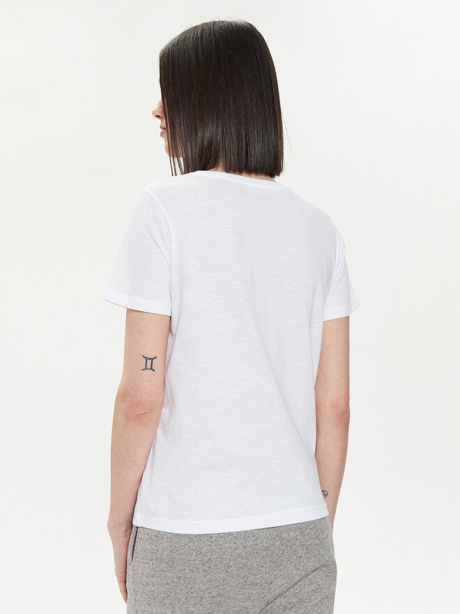 4F 4F T-Shirt 4FWSS24TTSHF1162 Λευκό Regular Fit