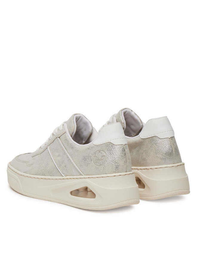 Rieker Sneakersy Rieker N6402-40 Strieborná
