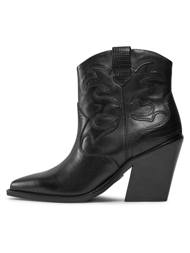 Botines Lucky Brand Aryleis Western Mujer Negros Del Westies