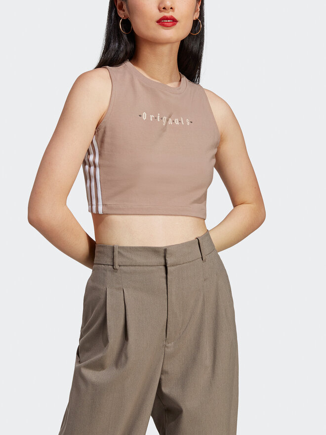 adidas adidas Top Tank Top IQ3404 Rjava