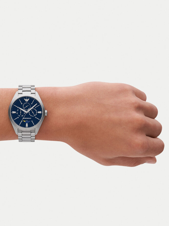 Emporio Armani Zegarek Emporio Armani Claudio AR11553 Srebrny