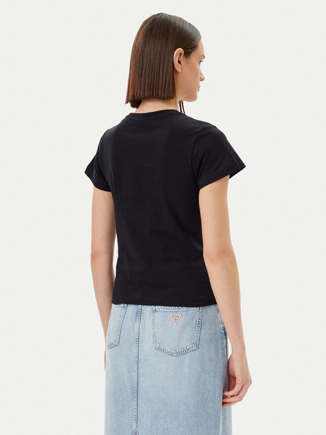 Guess Guess T-Shirt V5GI10 K9RM1 Μαύρο Regular Fit