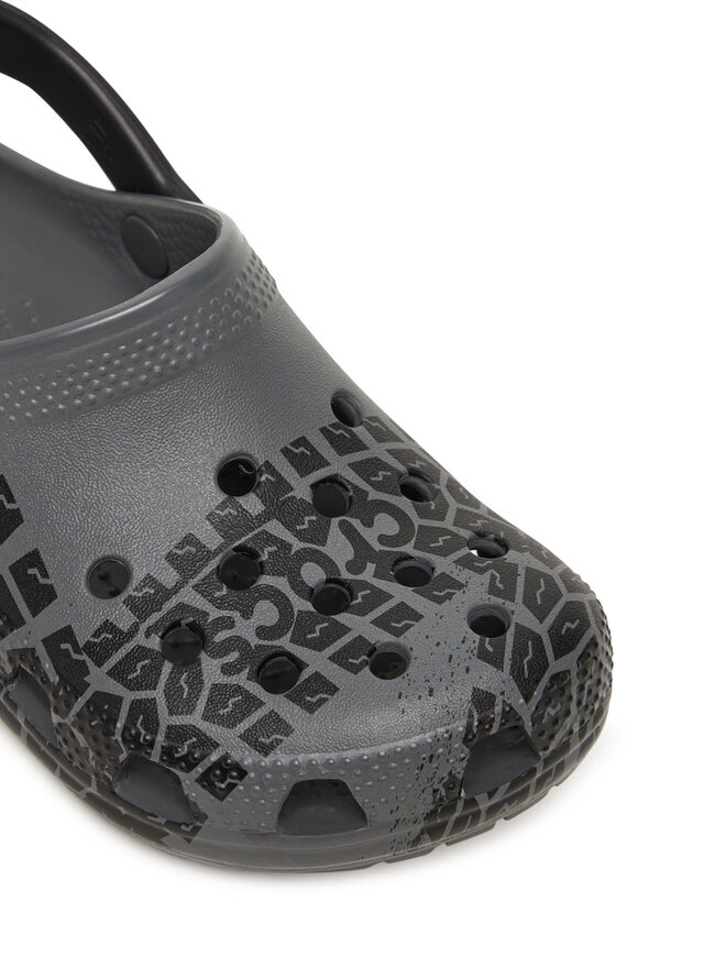Crocs Papucs Crocs Kids Tire Print Classic Clog 211261 Szürke