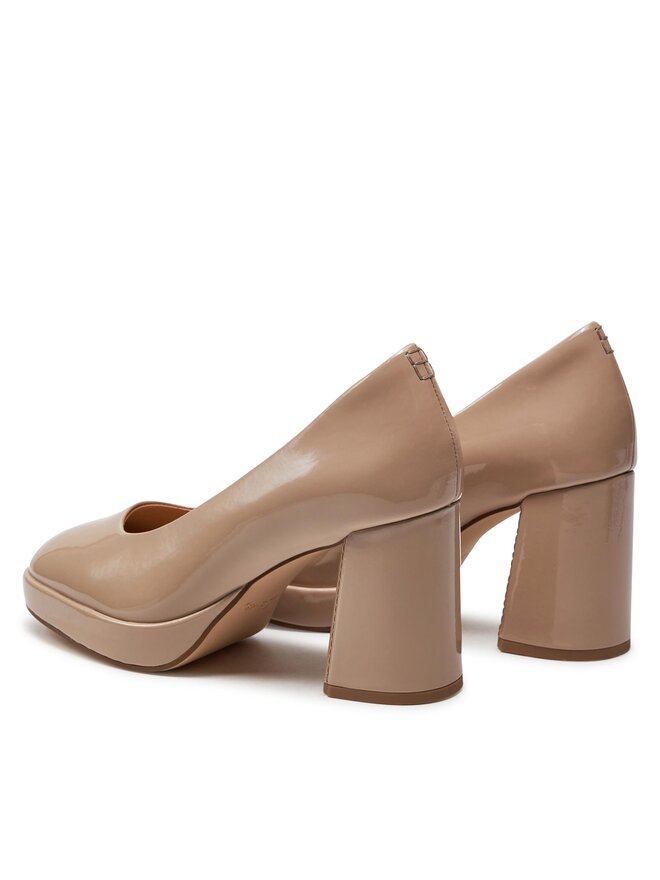 Clarks Туфлі Clarks Zoya85 Court 26176365 Бежевий