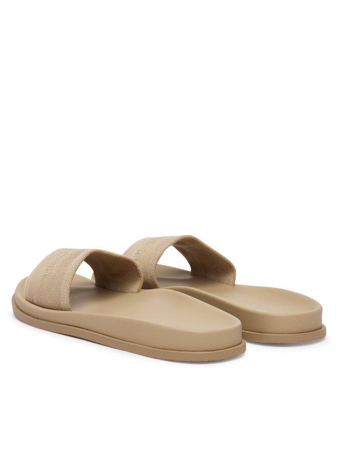 Calvin Klein Pantoletten Calvin Klein City Sandal Mule Webbing HW0HW02887 Beige