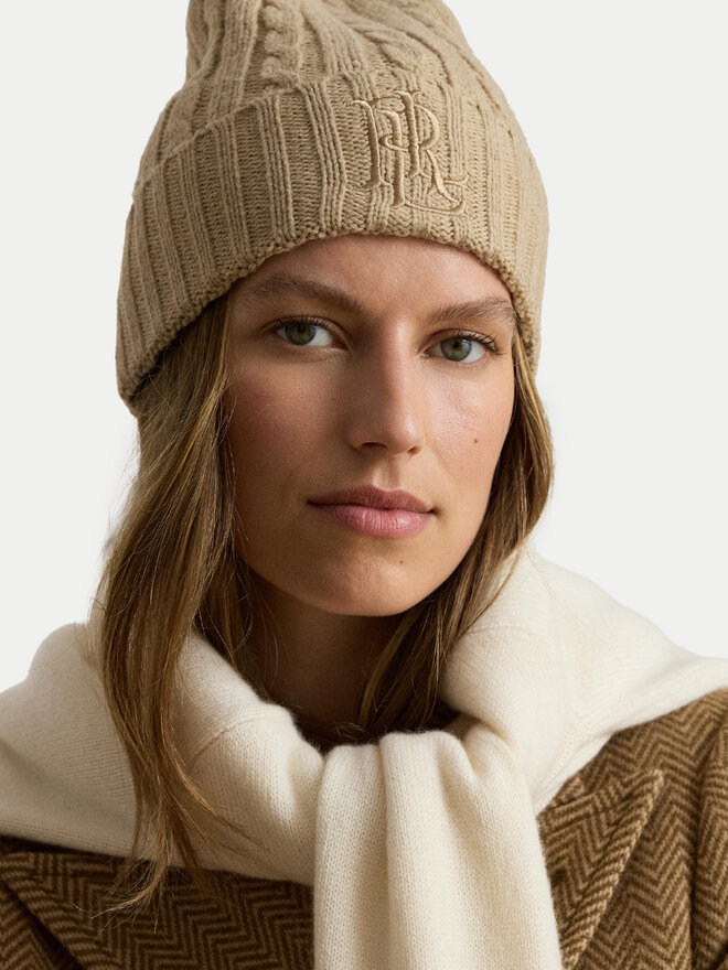 LAUREN RALPH LAUREN Mütze LAUREN RALPH LAUREN 454P23505001 Dunkelbeige