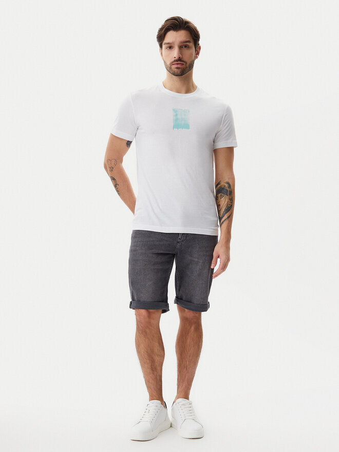 Calvin Klein Jeans Calvin Klein Jeans T-Shirt Brush Stroke J30J327522 Weiß Regular Fit