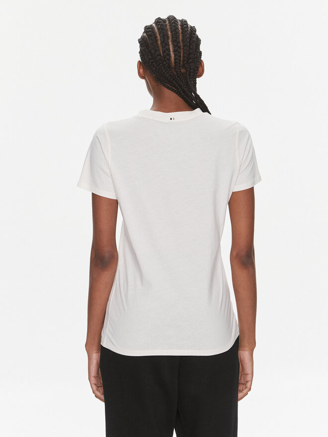 BOSS Boss Футболка Elogobadge 50517925 Écru Slim Fit