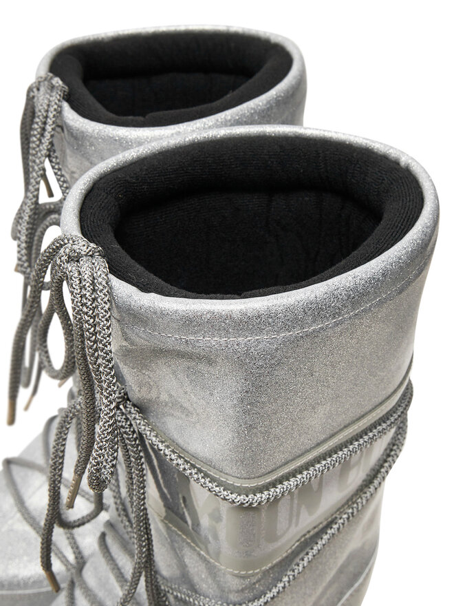 Moon Boot Śniegowce Moon Boot Icon Glitter 80D1402850 Srebrny
