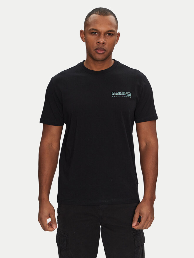 Napapijri Napapijri T-shirt S-Vignoni NP0A4ILX Crna Regular Fit