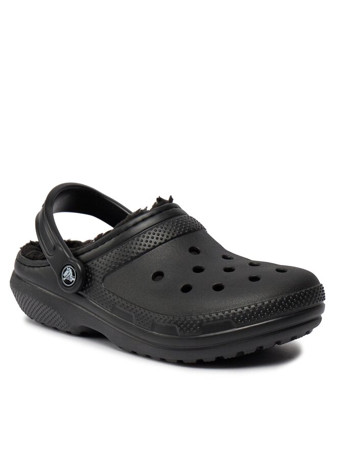 Crocs Natikači Crocs Classic Lined Clog 203591 Črna