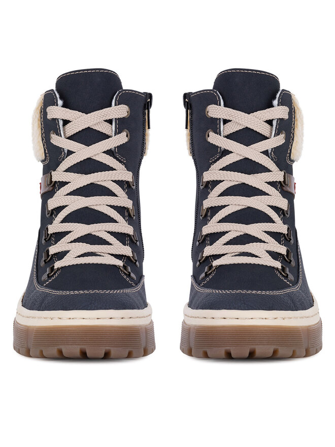 Rieker Schnürschuhe Rieker X8638-14 Blau