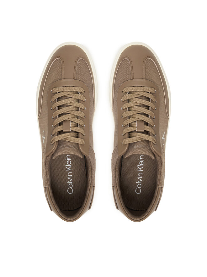 Calvin Klein Sneakers Calvin Klein Low Pro Cups Wt Canv Mg HW0HW03145 Braun