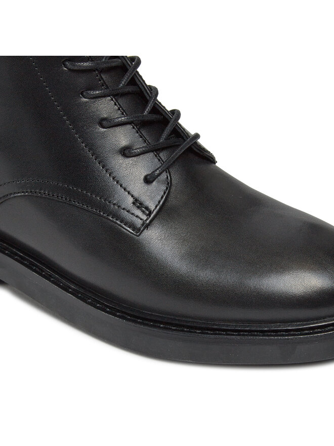 Tory Burch Botki Tory Burch Double T Combat Boot 154336 Czarny