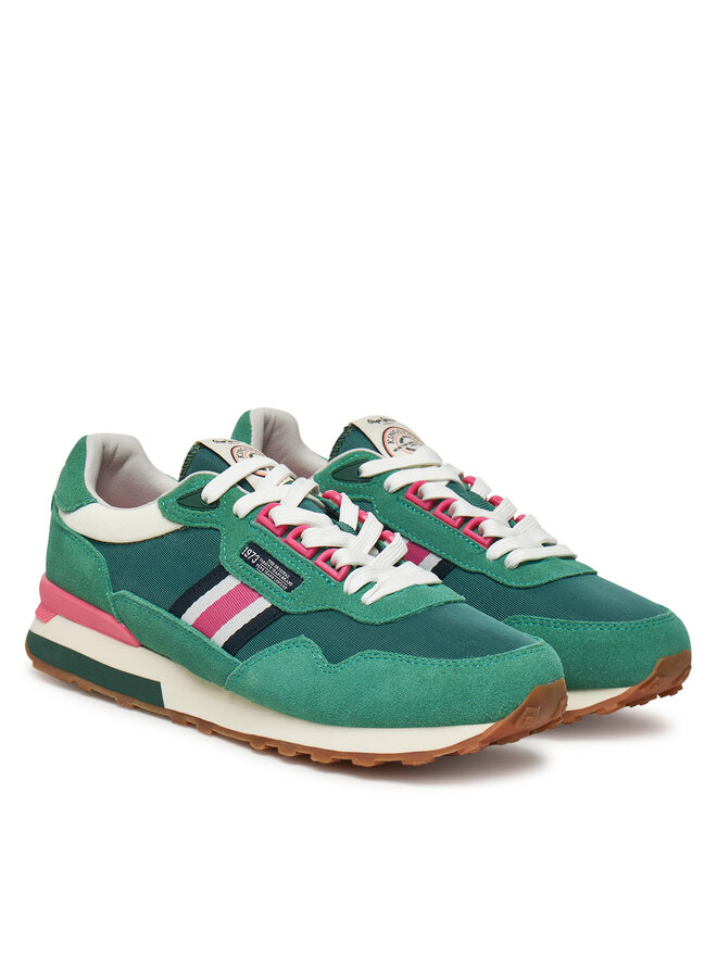 Pepe Jeans Sneakersy Pepe Jeans Kingston Heritage W PLS40033 Zielony