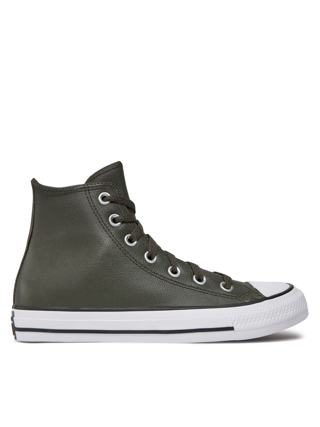 Converse Trampki Converse Chuck Taylor All Star Faux Leather Hi A09481C 371 Zielony