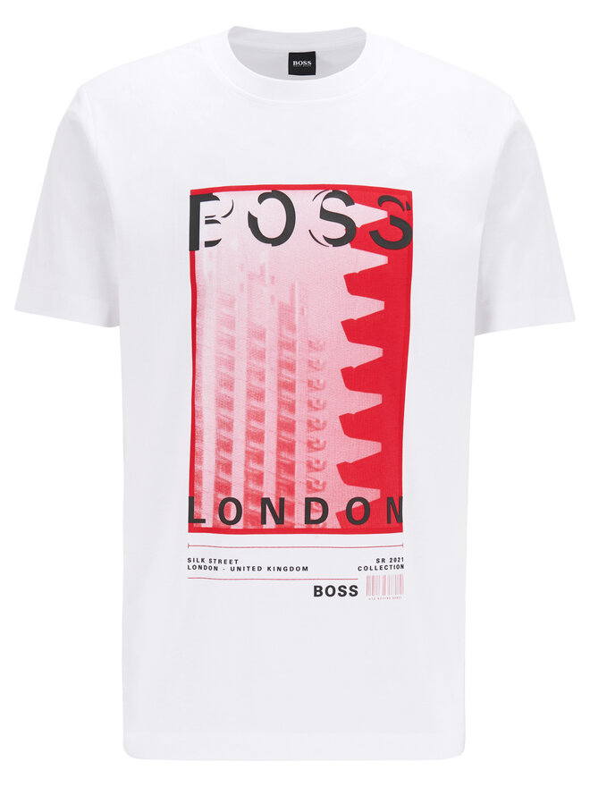 BOSS Boss Футболка Tiburt 231 50450793 Білий Regular Fit
